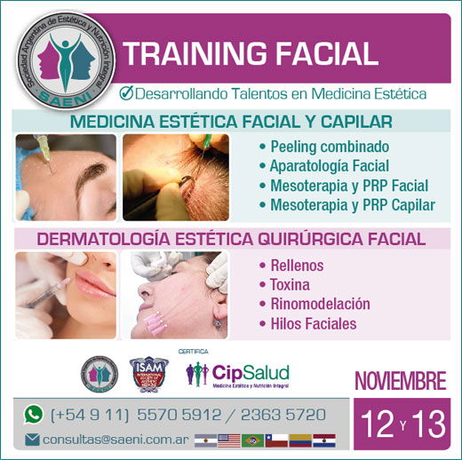 SAENI CURSOS DE NOVIEMBRE: TRAINING FACIAL